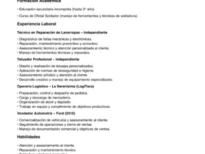 Curriculum vitae